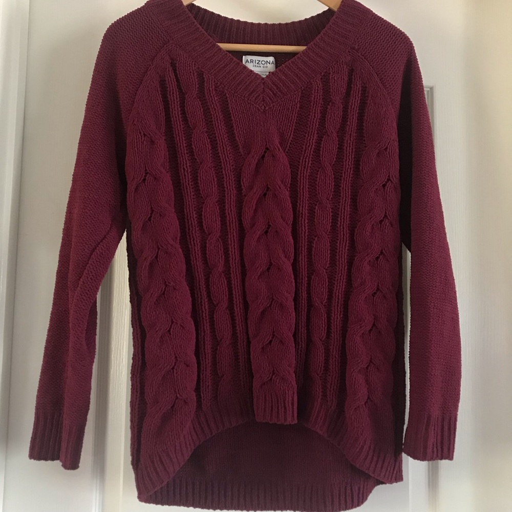 NWOT Maroon Chenille Sweater